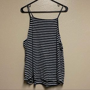 Black and White Striped Tank Top